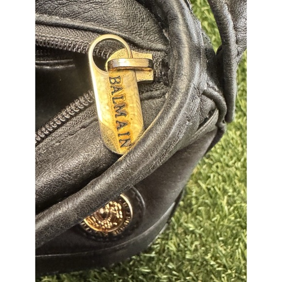 Vintage Pierre Balmain Black Leather Purse RARE - Picture 7 of 12